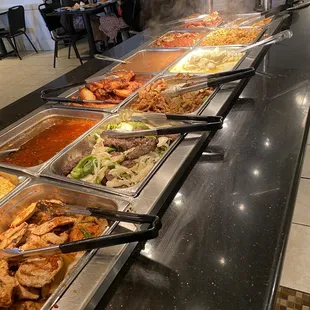 a variety of food items