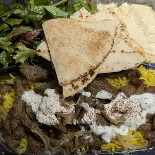 lamb shawarma plate