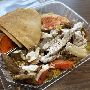 Lamb Shawarma Lunch Plate -- pretty good value