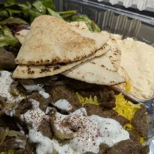 lamb shawarma plate