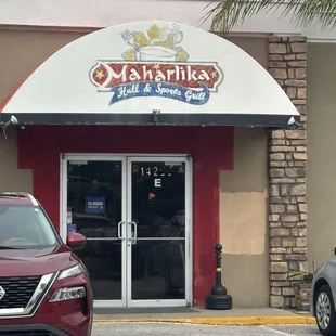 Looks like it was getting set up for a wedding or shower inside