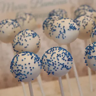 blue and white sprinkles