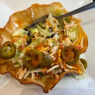 Chicken taco salad