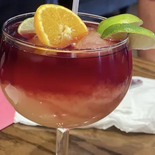 La Dona (sangria and frozen margarita)