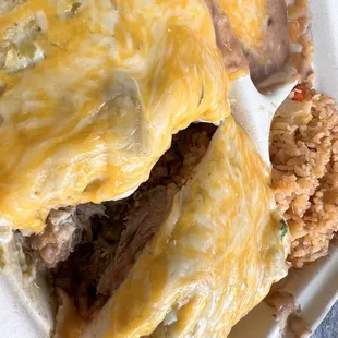 Chile verde burrito