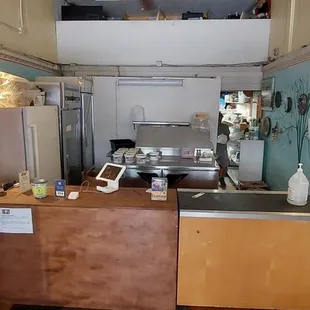 Order at the counter or phone order.