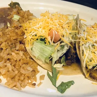 Ground Beef Tacos Plate