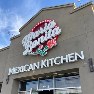 the front of the restaurant