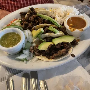 Carne asada tacos