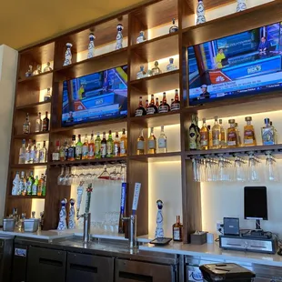 The bar area