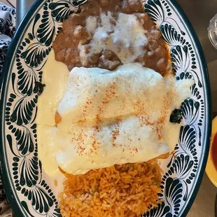 Two enchilada plate