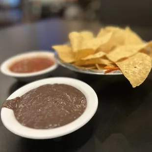 Salsa and beans