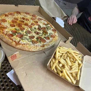 Pizza and Fries
