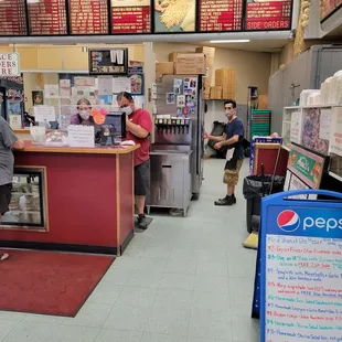 customers at the counter