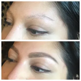 Micro feathering, 3D brow by Maria Estelle