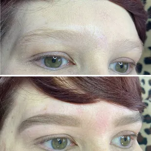 Brow shaping and tint