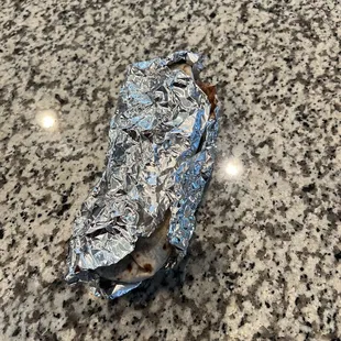 And this is how the burrito is wrapped. Come on, do better