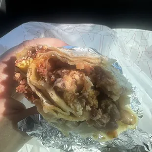 Breakfast burrito- Chorizo