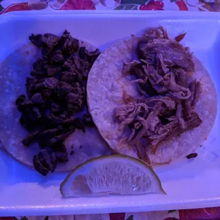 Asada Taco for $2 &amp; Carnitas Taco for $1.50 (Taco Tuesday).