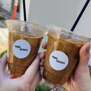 Iced Carajillo and Pistachio Lattes With Oat Milk