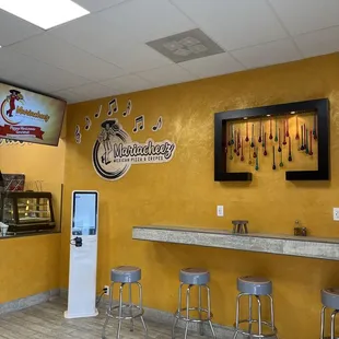 the interior of the restaurant