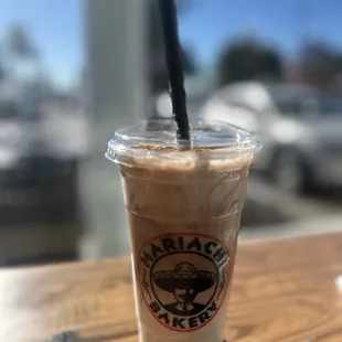 Iced Buñuelo latte