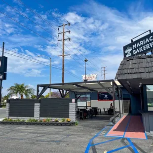 Outside view. Lots of parking!