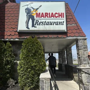 the entrance to mariachi restaurant