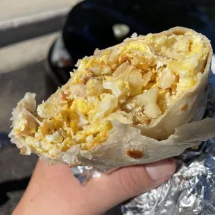Do you see any bacon in this "bacon lover" burrito?? That's all I'm saying...