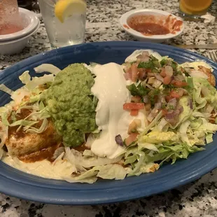 Vegetarian Fajita. Added Shrimp. Excellent!!!