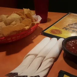 Chips and salsa.