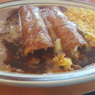 Mole Enchiladas