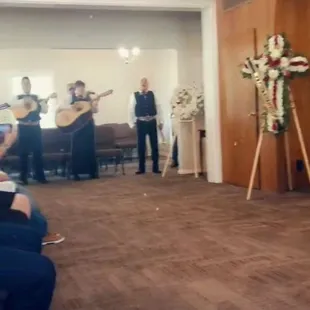For my late father's funeral service. Mariachi was Profesional on time. Vocals n music on point.