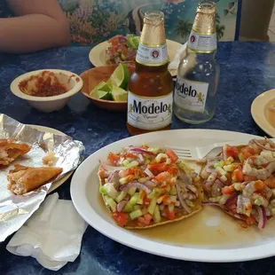 mexican food and drinks