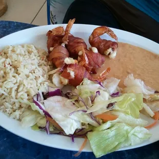 Camarones Costa Azul (Bacon &amp; Cheese Wrapped Shrimp)