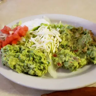 When I told the guy I was doing keto and I couldn't eat rice, beans, or tortillas he brought me out this huge plate of guacamole.