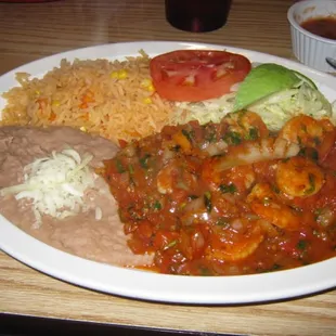 Camarones a la Diabla (spicy shrimp)