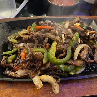 Steak fajitas