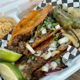 Birria tacos