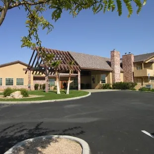 the front of the hotel