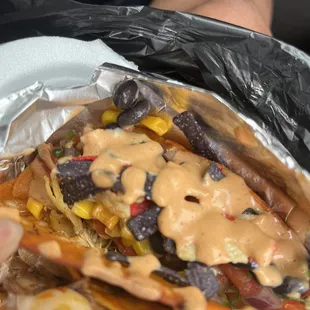 Southwest chicken taco