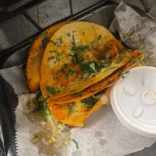 "Allegedly" a shrimp taco all I said was no onions and this is what it looked like