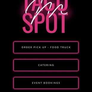 Look for this logo for Mariah's Taco spot