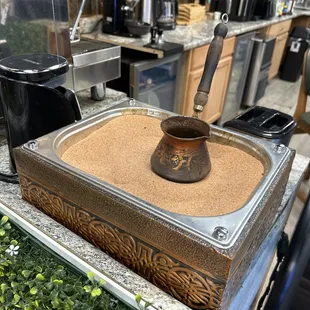 Making Turkish Coffee