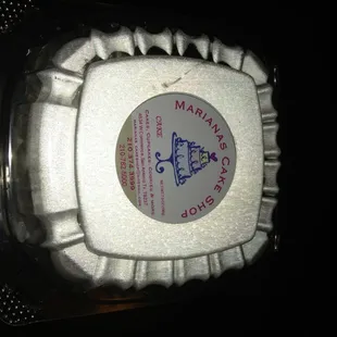 To go cakes in various flavors, $3.00 each