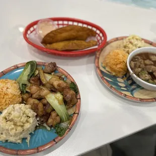 The chicken ginasan, pork adobo, and awesome empanadas! Great meal on this day!