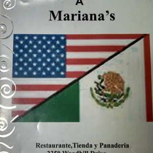 a menu for a mexican restaurant