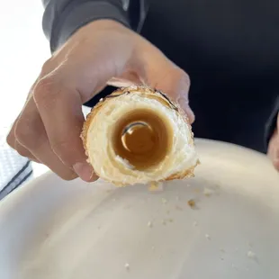 Took a bite and this is the inside of it hahahahaha