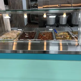 a variety of food items