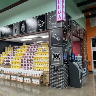 the inside of the store